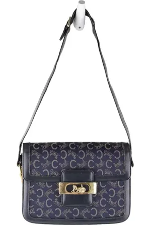 Céline Pre-owned, Dame, Blå, ONE SIZE, Uld, Pre-owned Laeder celine-tasker