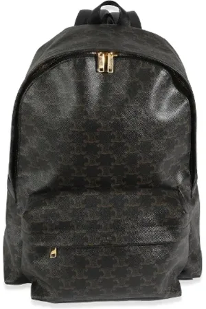 Céline Pre-owned, Dame, Grå, ONE SIZE, Uld, Pre-owned Canvas rygsaekke