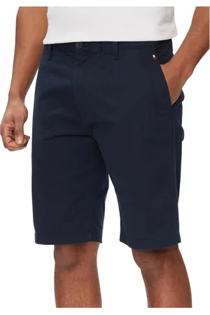 Tommy Hilfiger Shorts, Herre, Blå, W31, Bomuld, Blå Chino Shorts til Mænd