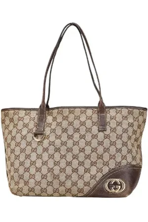 Gucci Pre-owned, Dame, , ONE SIZE, Tyl, Pre-owned Canvas gucci-tasker