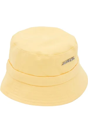 Jacquemus Tilbehør, Herre, Gul, 58 CM, Bomuld, Gul Bucket Hat til Mænd