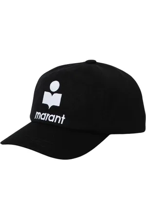 Isabel Marant Tilbehør, Herre, Sort, 59 CM, Uld, Sort Logo Baseball Cap Stilfuldt Tilbehør