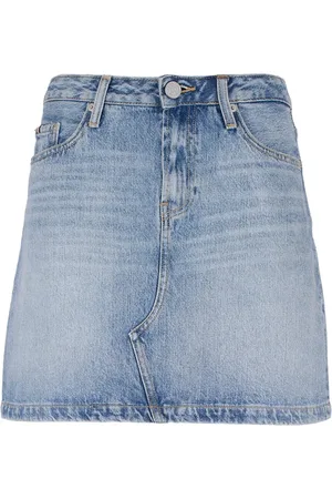 Tommy Hilfiger Nederdel, Dame, Blå, M, Denim, Denim Mini Nederdel