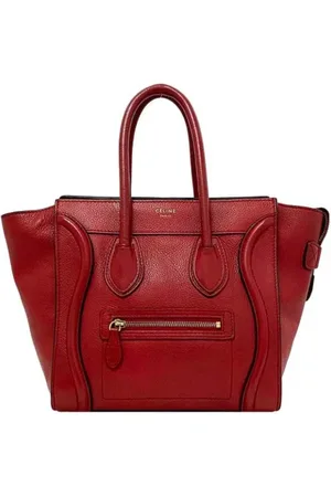 Céline Pre-owned, Dame, Rød, ONE SIZE, Tyl, Pre-owned Laeder celine-tasker