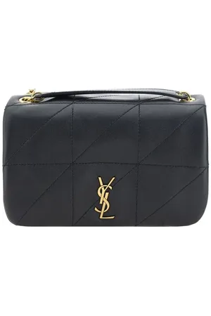 Saint Laurent Taske, Dame, Sort, ONE SIZE, Uld, Jamie Skuldertaske med YSL Logo