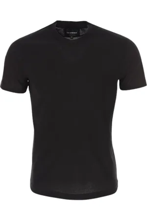 Emporio Armani Top, Herre, Sort, XL, Bomuld, Basis Sort Unisex T-Shirt Logo