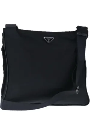 Prada Pre-owned, Herre, Sort, ONE SIZE, Tyl, Pre-owned Stof prada-tasker