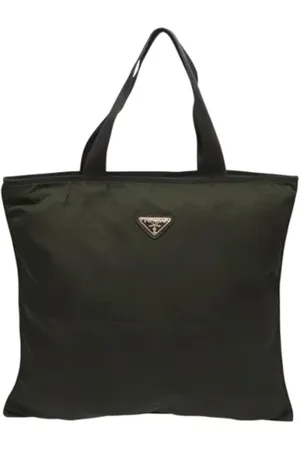 Prada Pre-owned, Dame, Sort, ONE SIZE, Nylon, Pre-owned nylon totes