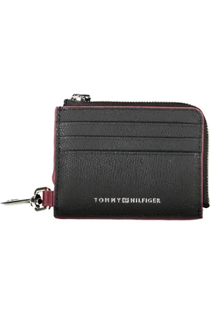 Tommy Hilfiger Tilbehør, Herre, Sort, ONE SIZE, Læder, Læderkortholder med lynlås