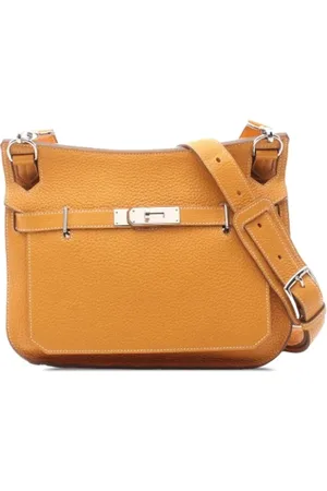 Hermès Pre-owned, Dame, Gul, ONE SIZE, Uld, Pre-owned Laeder crossbody-tasker