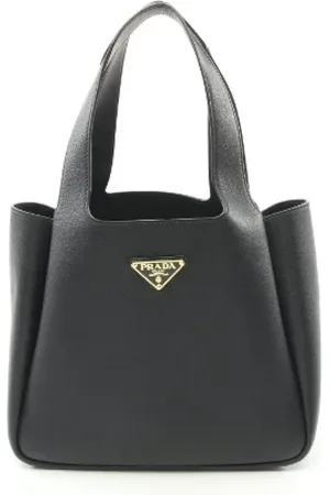Prada Pre-owned, Dame, Sort, ONE SIZE, Tyl, Pre-owned Laeder prada-tasker