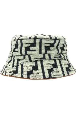 Fendi Pre-owned, Dame, Flerfarvet, ONE SIZE, Bomuld, Pre-owned Bomuld hatte