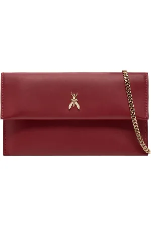 Patrizia Pepe Taske, Dame, Rød, ONE SIZE, Uld, Elegant skuldertaske med ikonisk detalje