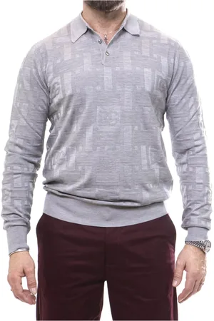 Dolce & Gabbana Sweathshirts & Hoodies, Herre, Grå, XL, Herre Polo Skjorte Lys Grå