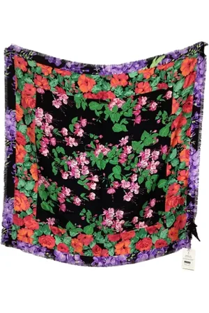 Gucci Pre-owned, Dame, Flerfarvet, ONE SIZE, Uld, Pre-owned Silke trklaeder