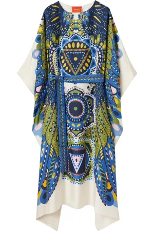 La DoubleJ Kjole, Dame, Flerfarvet, L, Firkantet Kaftan