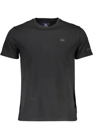 La Martina Top, Herre, Sort, M, Bomuld, Sort Bomuld Herre T-Shirt
