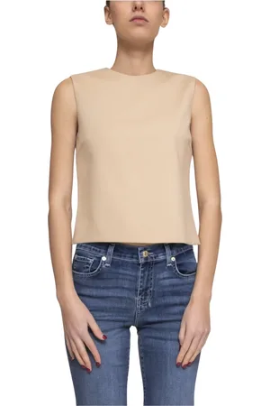 LIVIANA CONTI Top, Dame, , XS, Byg Kvinders Vest V53-0