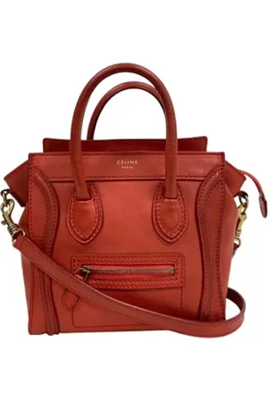 Céline Pre-owned, Dame, Rød, ONE SIZE, Uld, Pre-owned Laeder celine-tasker