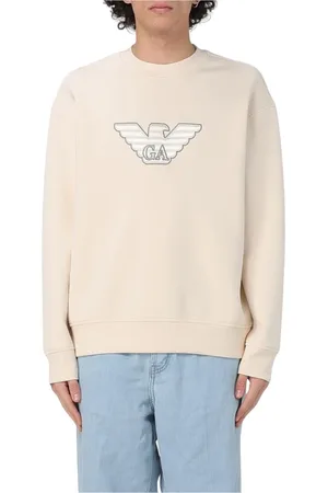Emporio Armani Sweathshirts & Hoodies, Herre, , XL, Uld, Grøn Milano Sweatshirt Stilfuldt Tilbehør