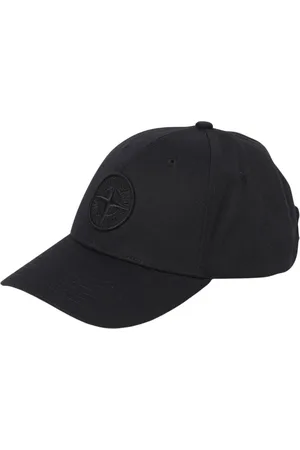 Stone Island Tilbehør, Herre, Sort, ONE SIZE, Bomuld, Blå Baseball Cap til Mænd