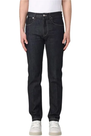 Fendi Jeans, Herre, Blå, W30, Uld, Indigo Straight Leg Jeans