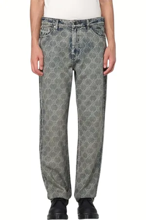 Daily paper Jeans, Herre, Blå, XL, Klassiske Straight-Leg Jeans