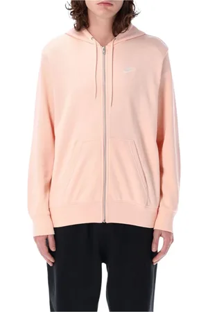 Nike Sweathshirts & Hoodies, Herre, Lyserød, XL, Bomuld, Koral Fleece ZipUp Hoodie