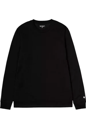 Carhartt Top, Herre, Sort, S, Bomuld, Sort langærmet bomuldst-shirt