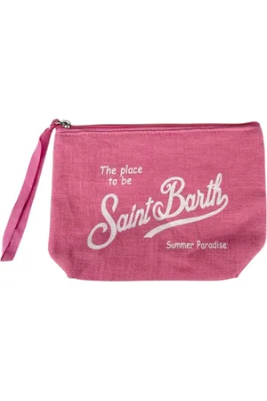 MC2 SAINT BARTH Taske, Dame, Lyserød, ONE SIZE, Linned, Clutch med lynlåslukning