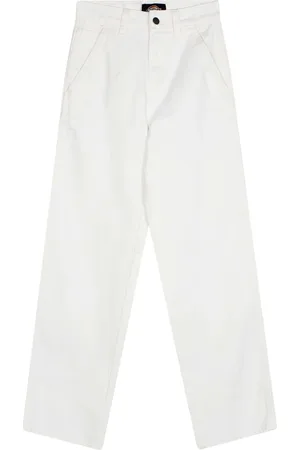 Dickies Bukser, Dame, Hvid, W29, Bomuld, Hvid lærred lige bukser