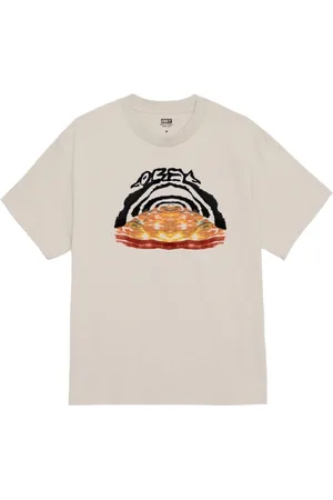 Obey Top, Herre, Grå, S, Bomuld, Leap Tee Bomuld T-shirt Grå