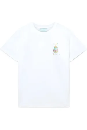 Casablanca Top, Herre, Hvid, S, Bomuld, Kunstneriske Hvide T-shirts og Polos