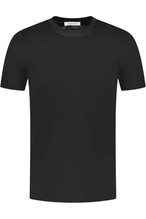 Gran Sasso Top, Herre, Sort, S, Bomuld, Bomuld T-shirt med korte ærmer