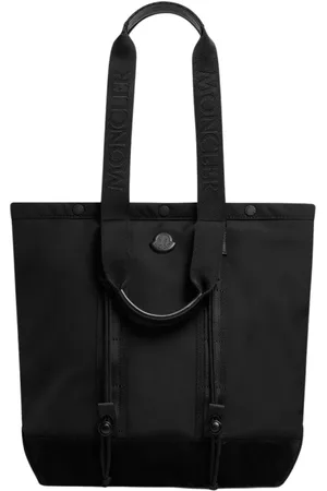 Moncler Taske, Herre, Sort, ONE SIZE, Nylon, Sort Nylon Tote Taske