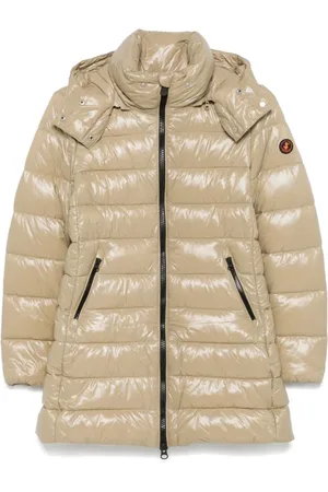 save the duck Jakke, Dame, , 2XL, Uld, Lakeret vindtæt frakke med aftagelig hætte