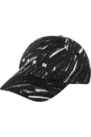 Marni Tilbehør, Herre, Sort, L, Uld, Sort Baseball Cap Stilfuld og Funktionel