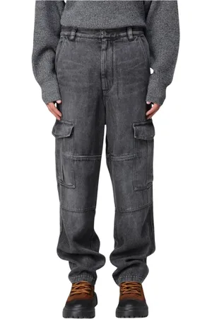 Isabel Marant Jeans, Herre, Grå, 2XS, Uld, Cargo Jeans til Mænd