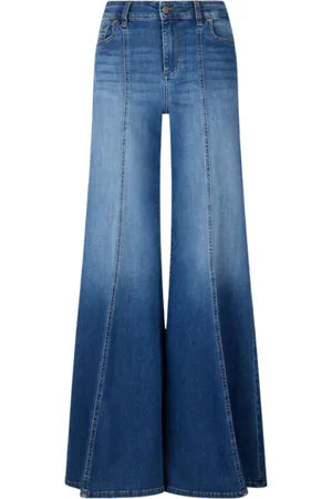 Liu Jo Jeans, Dame, Blå, W31, Denim, Flare Jeans i Mørk Denim