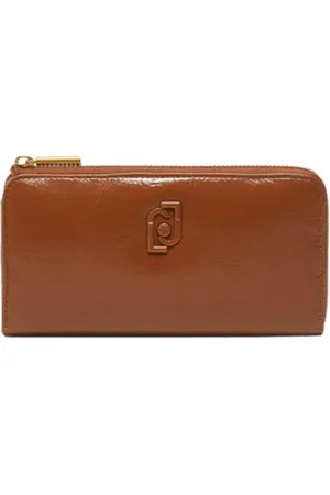 Liu Jo Tilbehør, Dame, Brun, ONE SIZE, Læder, Zip Around Kortholder Pung Brun