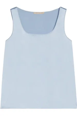 pennyblack Top, Dame, Blå, 2XS, Satin, Silke Top Panfilo, Blå, Ærmeløs
