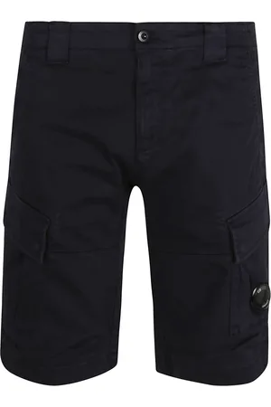 C.P. Company Shorts, Herre, Sort, 2XL, Uld, Blå Cargo Shorts Regular Fit Stilfuld