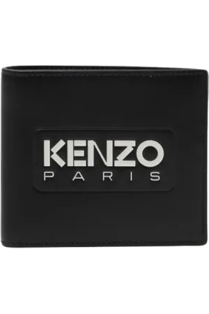 Kenzo Tilbehør, Herre, Sort, ONE SIZE, Læder, Sort Læder Herre Pung