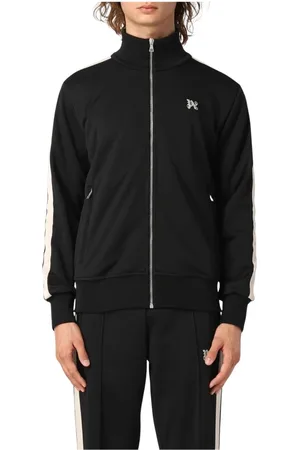 Palm Angels Sweathshirts & Hoodies, Herre, Sort, XS, Uld, Klassisk Track Jacket Activewear