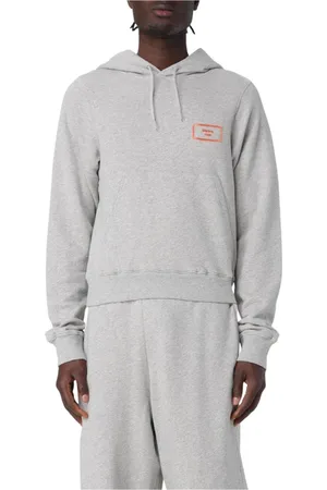 MARTINE ROSE Sweathshirts & Hoodies, Herre, Grå, L, Uld, Grå Hoodie, Stilfuld og alsidig