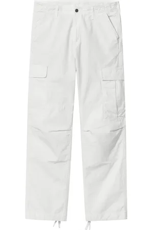 Carhartt Bukser, Herre, Hvid, W34, Bomuld, Hvide Cargo Bukser Bomuld Ripstop