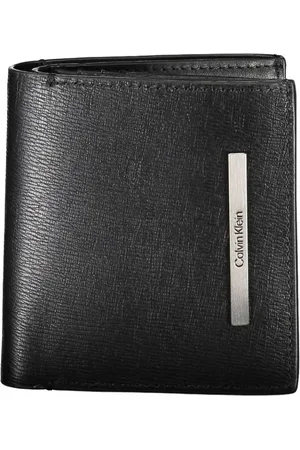 Calvin Klein Tilbehør, Herre, Sort, ONE SIZE, Læder, Elegant Bifold Pung med RFID-blokering