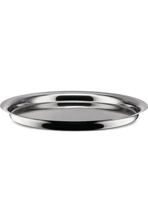 Alessi Home, unisex, Sort, ONE SIZE, Rustfrit stål serveringsbakke Kuru Kuru