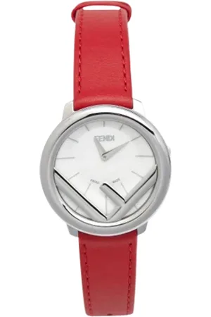 Fendi Pre-owned, Dame, Rød, ONE SIZE, Tyl, Pre-owned Rustfrit stal watches