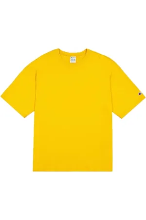 Champion Top, Herre, Gul, S, Bomuld, Ikonisk T-Formet T-shirt med C Logo